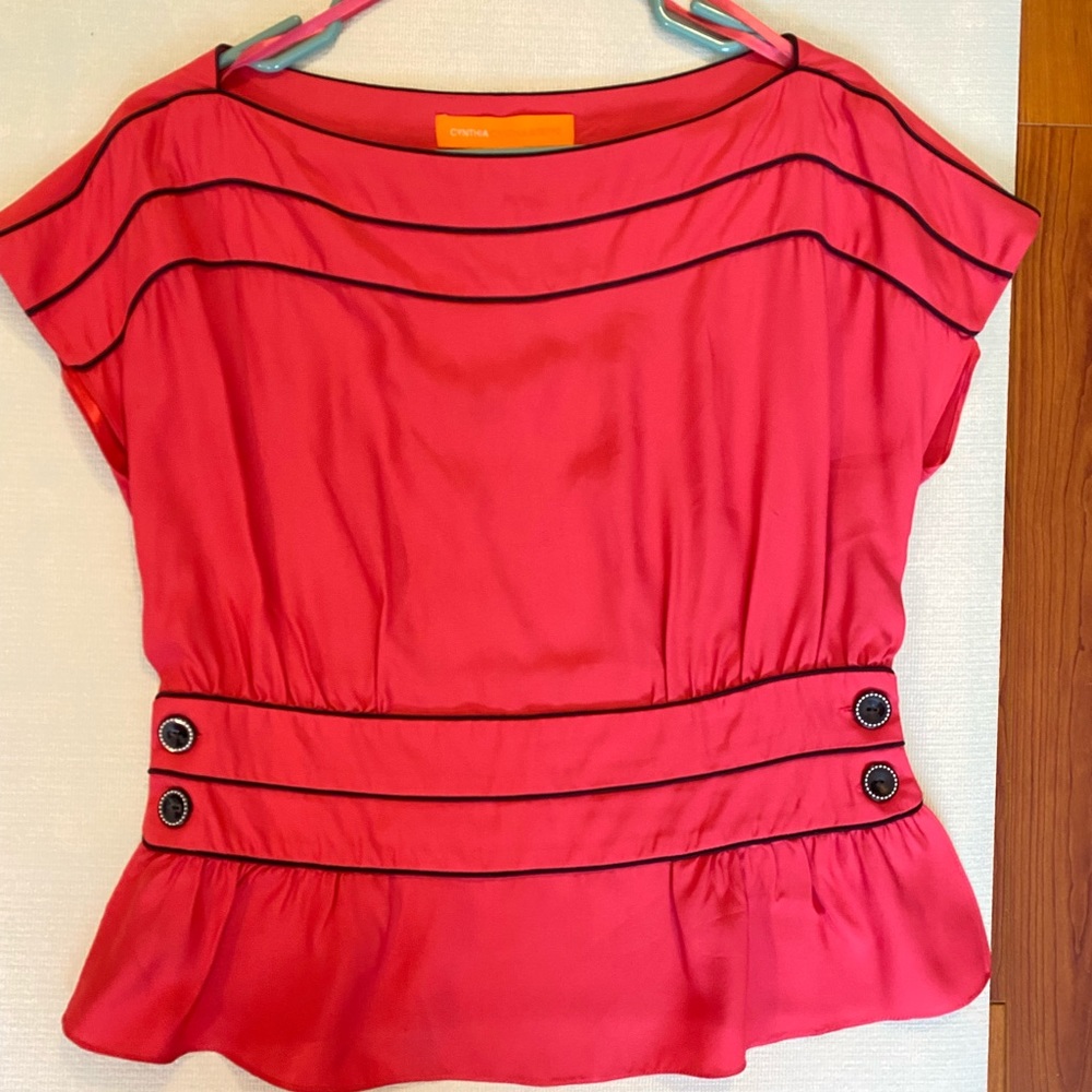 🆕CYNTHIA Cynthia Steffens Silk Top Size 8